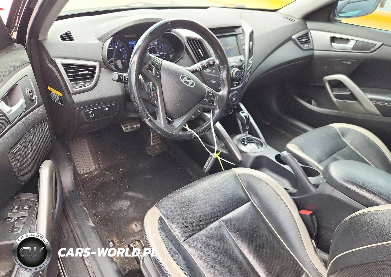 2014 Hyundai Veloster Turbo VIN:KMHTC6AE4EU193704 - 8