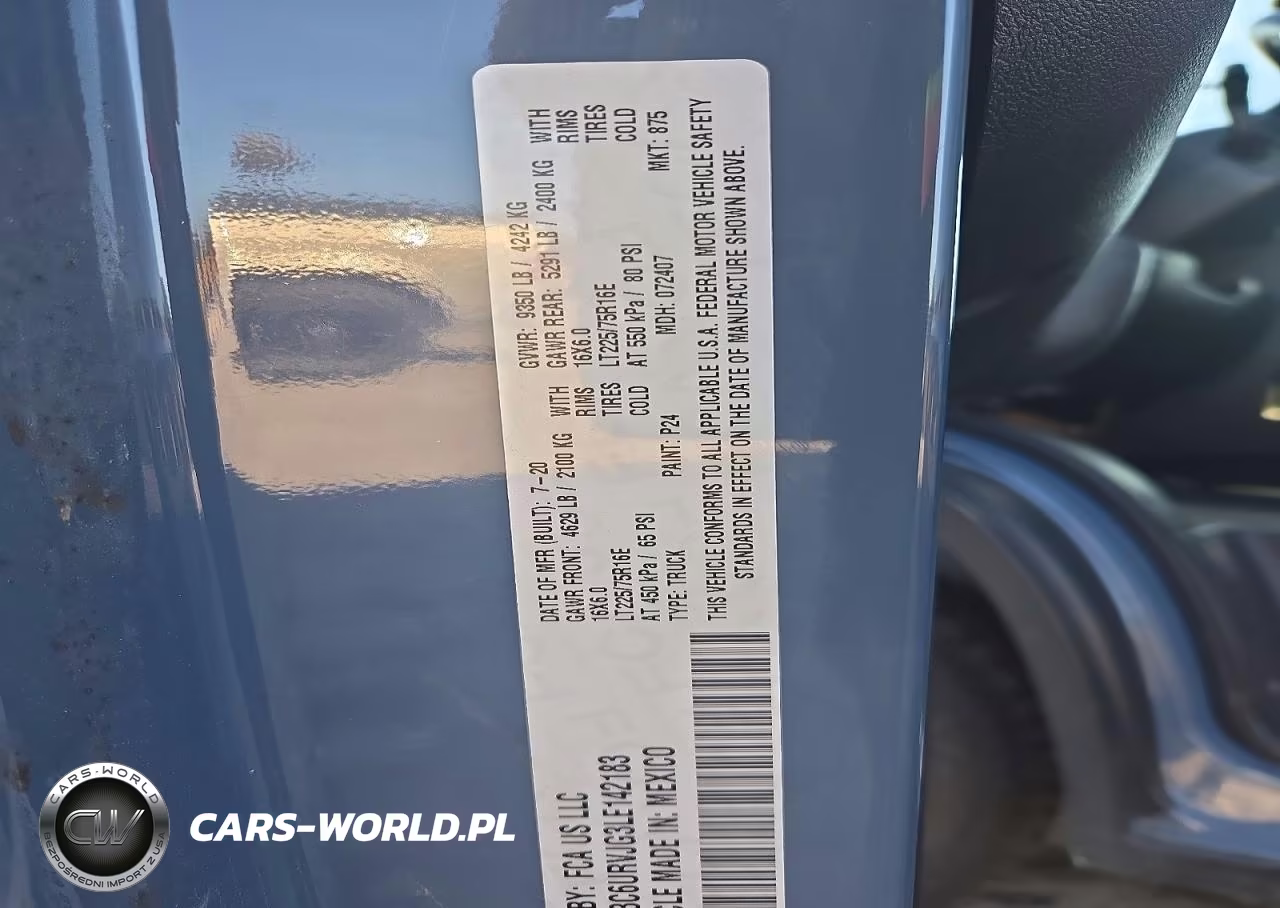 2020 Ram Promaster 3500 3500 High VIN:3C6URVJG3LE142183 - 13