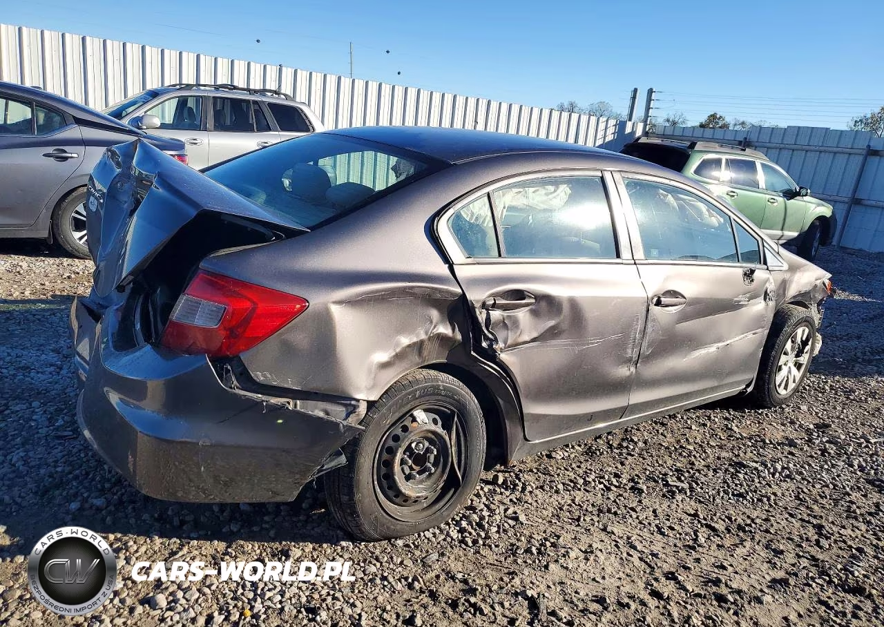 2012 Honda Civic Lx VIN:19XFB2F58CE080243 - 3