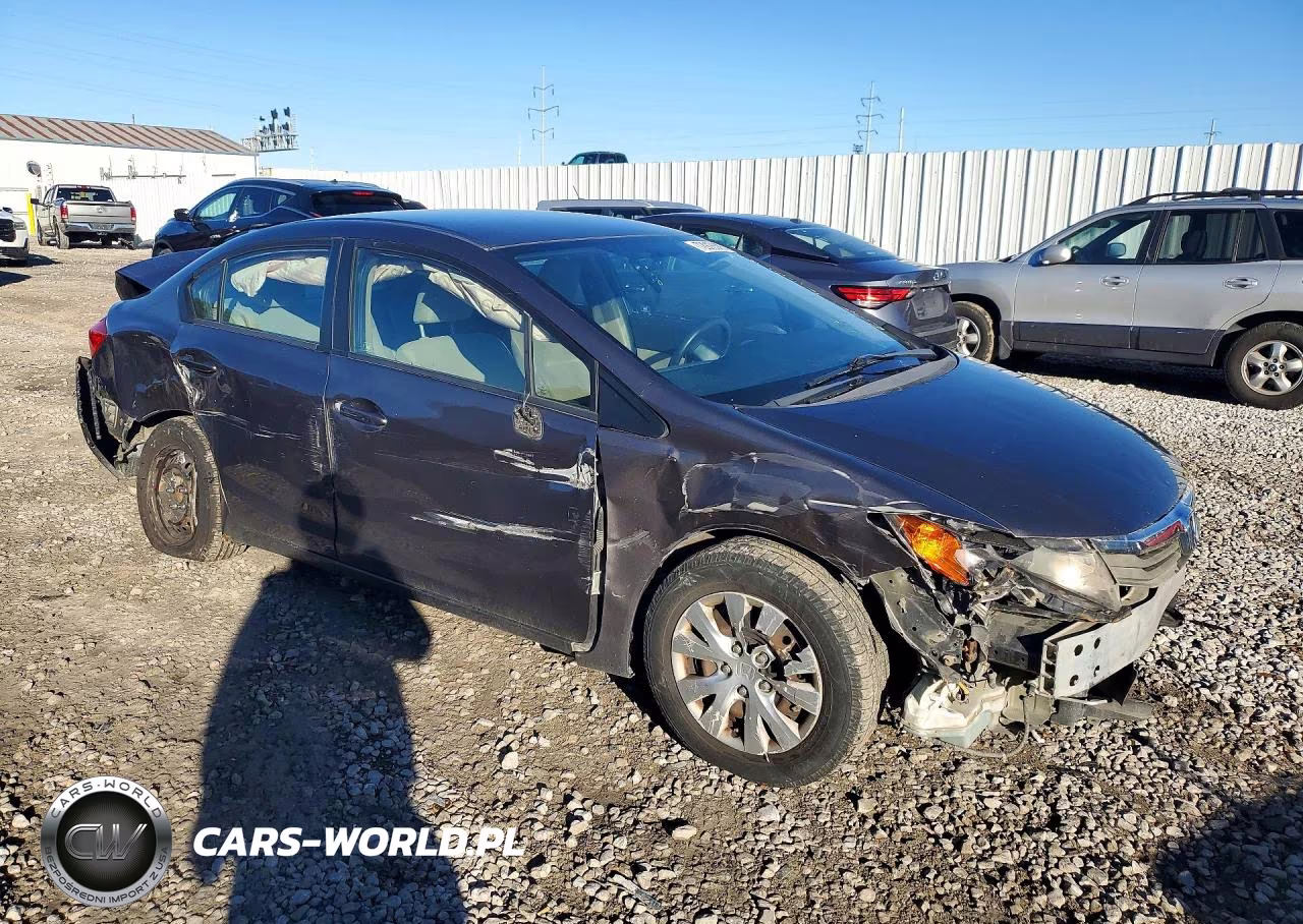 2012 Honda Civic Lx VIN:19XFB2F58CE080243 - 4