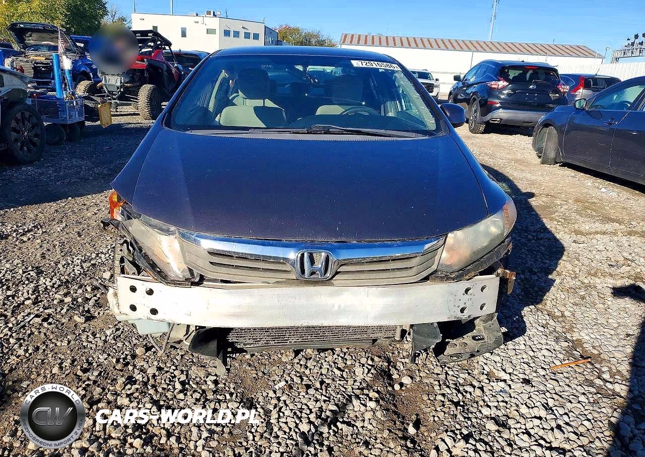 2012 Honda Civic Lx VIN:19XFB2F58CE080243 - 5