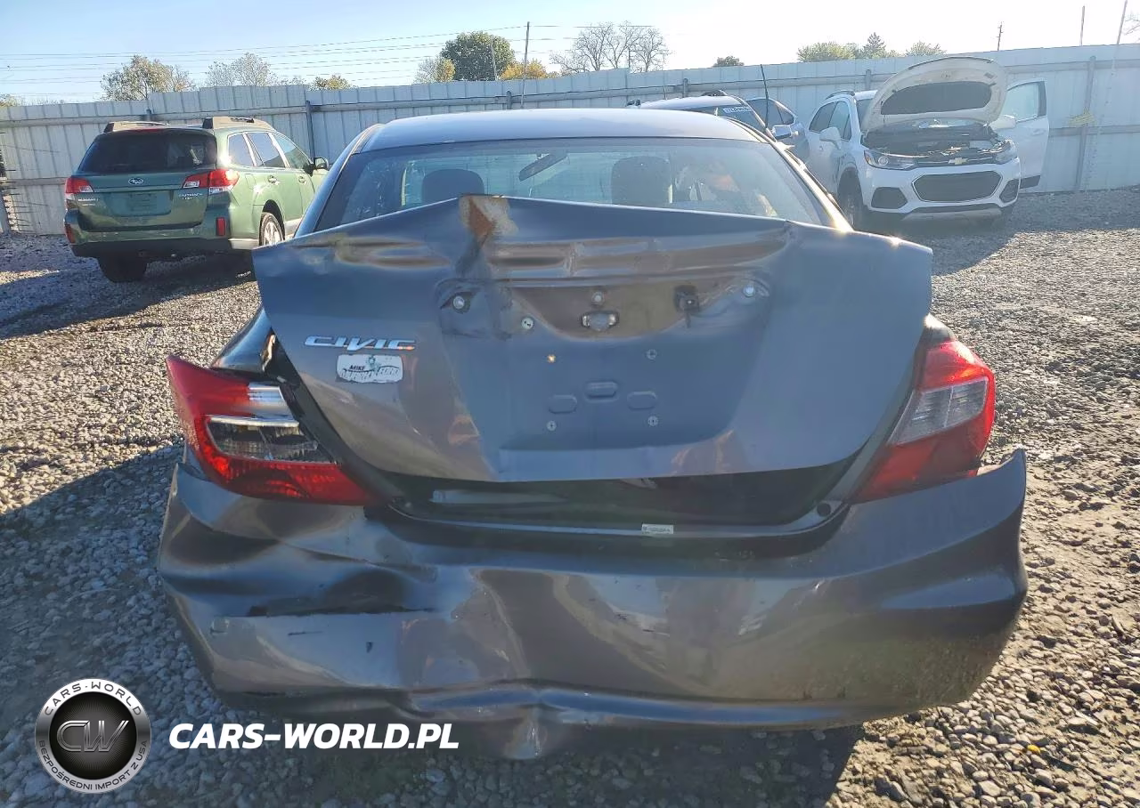 2012 Honda Civic Lx VIN:19XFB2F58CE080243 - 6
