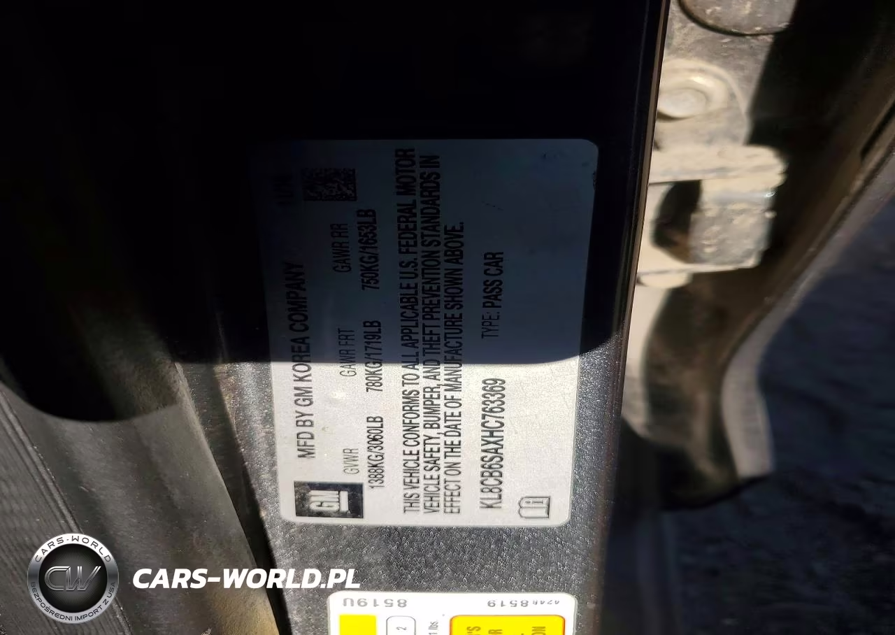 2017 Chevrolet Spark Ls VIN:KL8CB6SAXHC763369 - 12