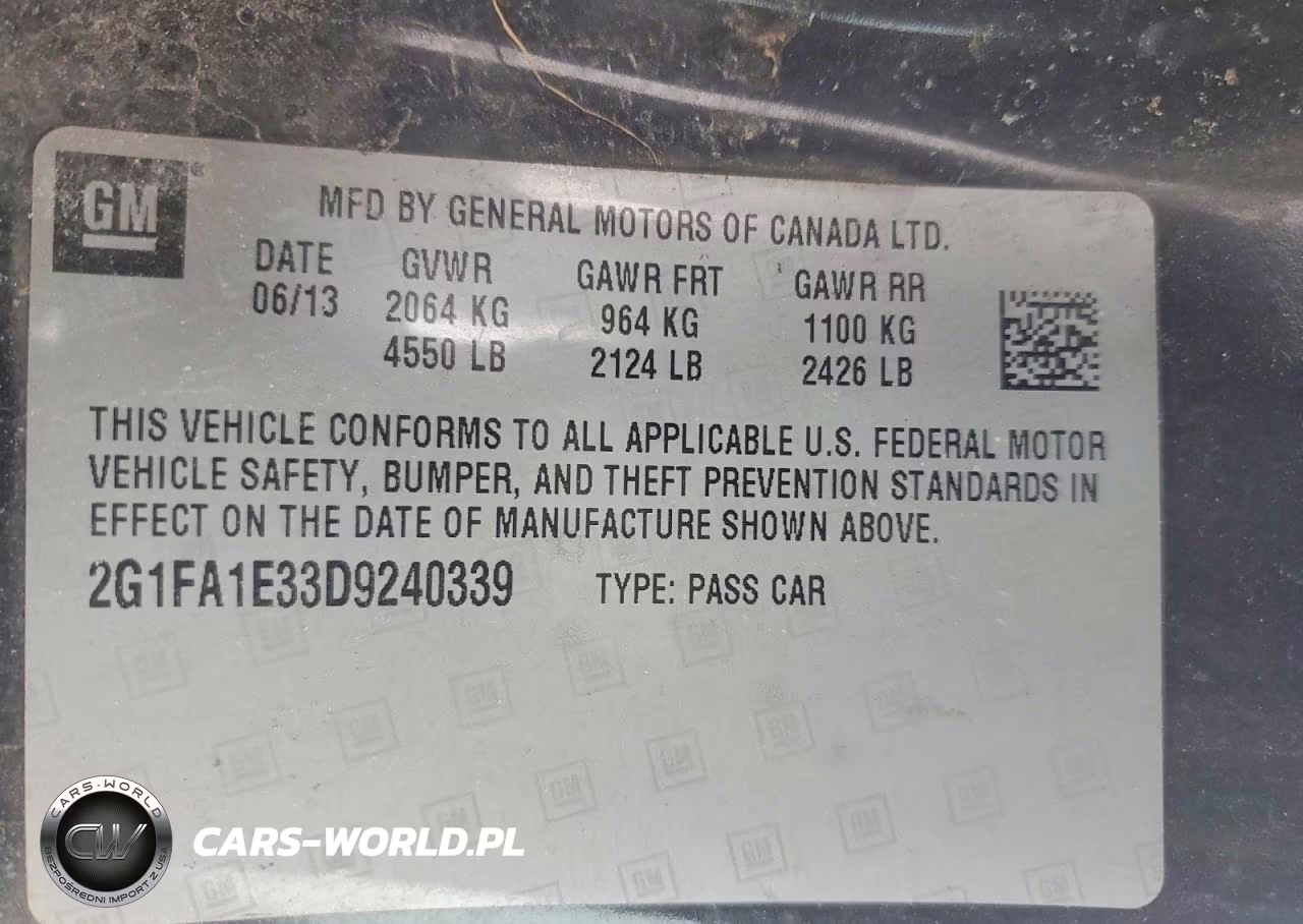 2014 Chevrolet Camaro Ls VIN:2G1FA1E33D9240339 - 12