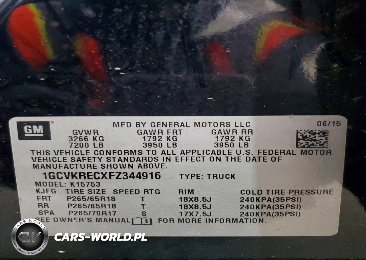 2015 Chevrolet Silverado K1500 Lt VIN:1GCVKRECXFZ344916 - 12