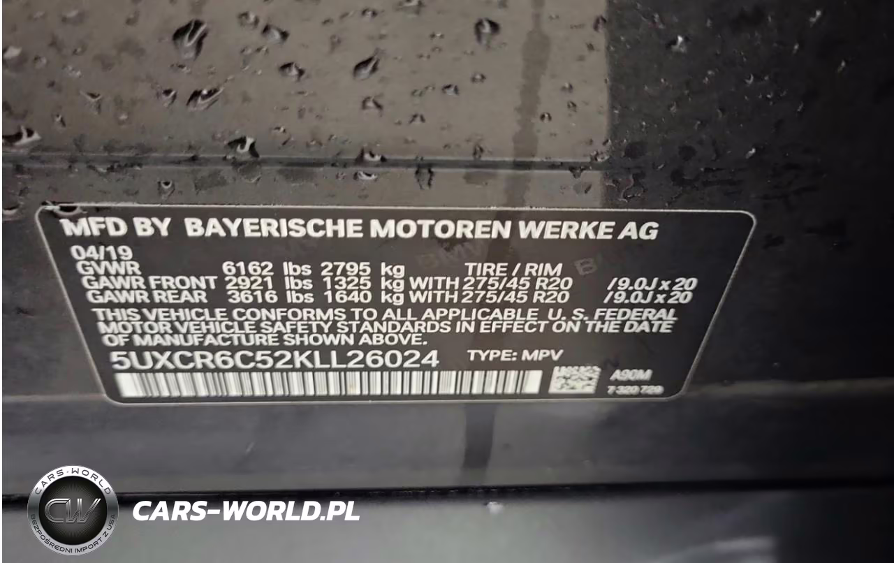 2019 BMW X5 xDrive40I VIN:5UXCR6C52KLL26024 - 10