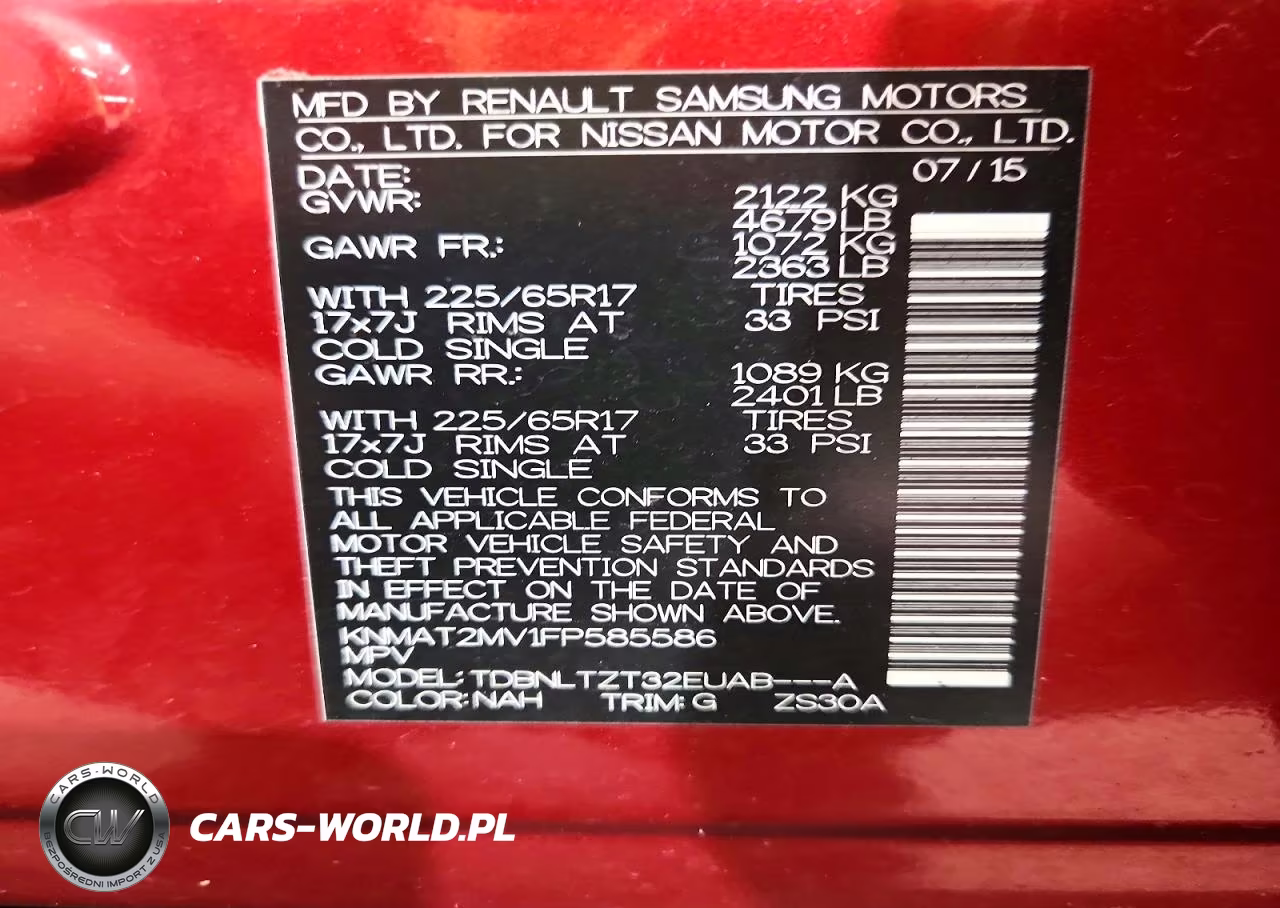 2015 Nissan Rogue Sv VIN:KNMAT2MV1FP585586 - 13
