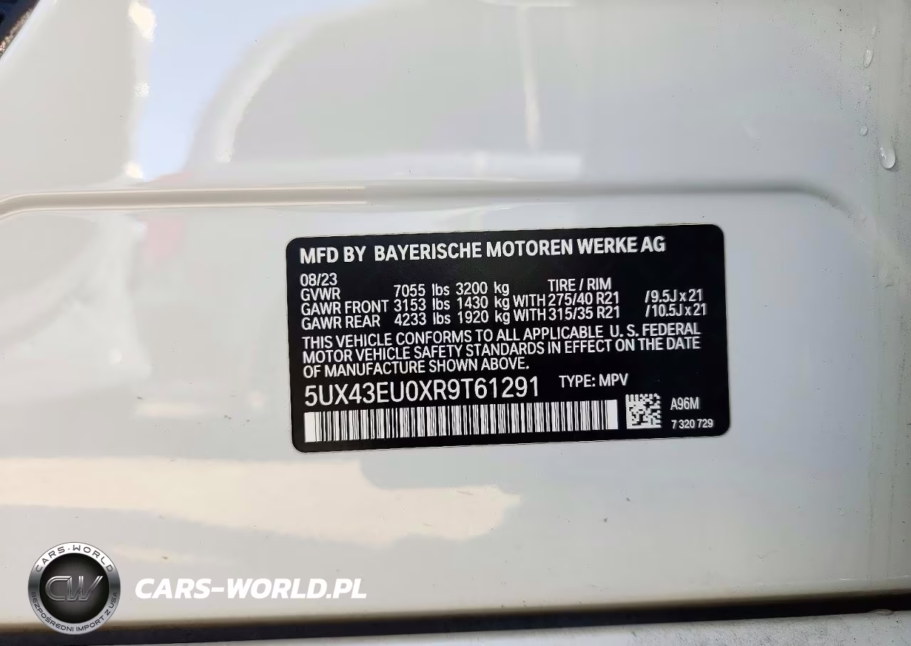 2024 BMW X5 xDrive50E VIN:5UX43EU0XR9T61291 - 14