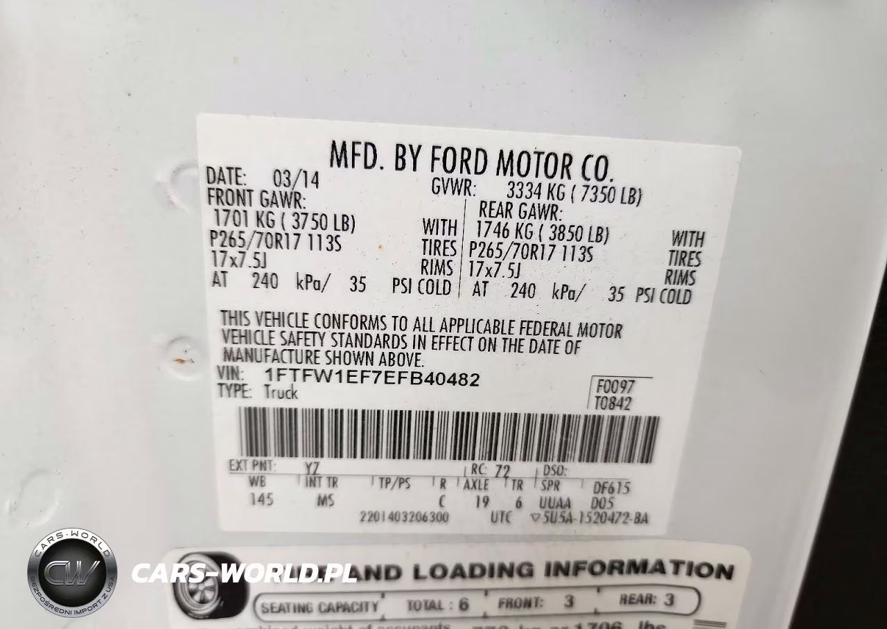 2014 Ford F150 Supercrew VIN:1FTFW1EF7EFB40482 - 12