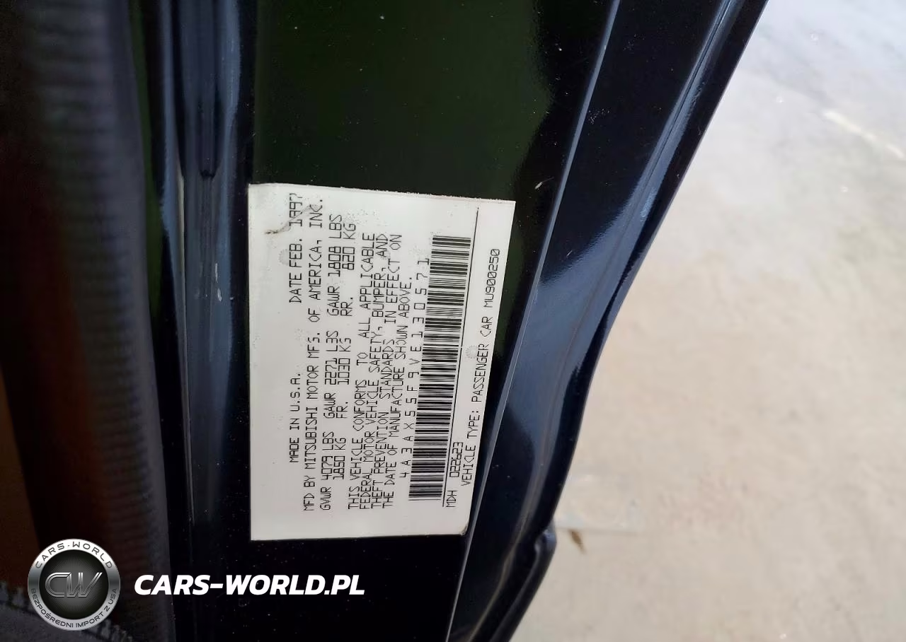 1997 Mitsubishi Eclipse Spyder Gst VIN:4A3AX55F9VE130571 - 12
