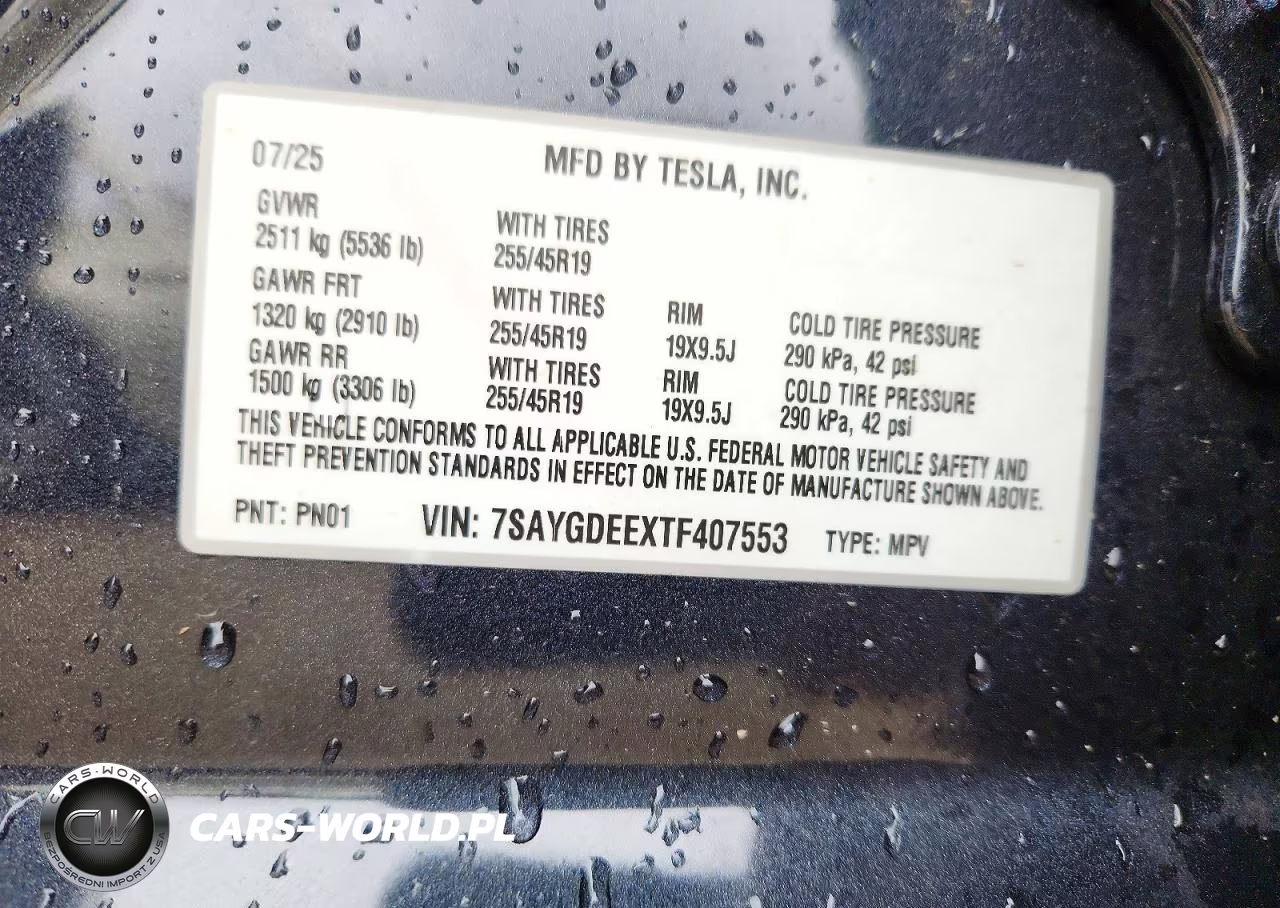 2026 Tesla Model Y VIN:7SAYGDEEXTF407553 - 12