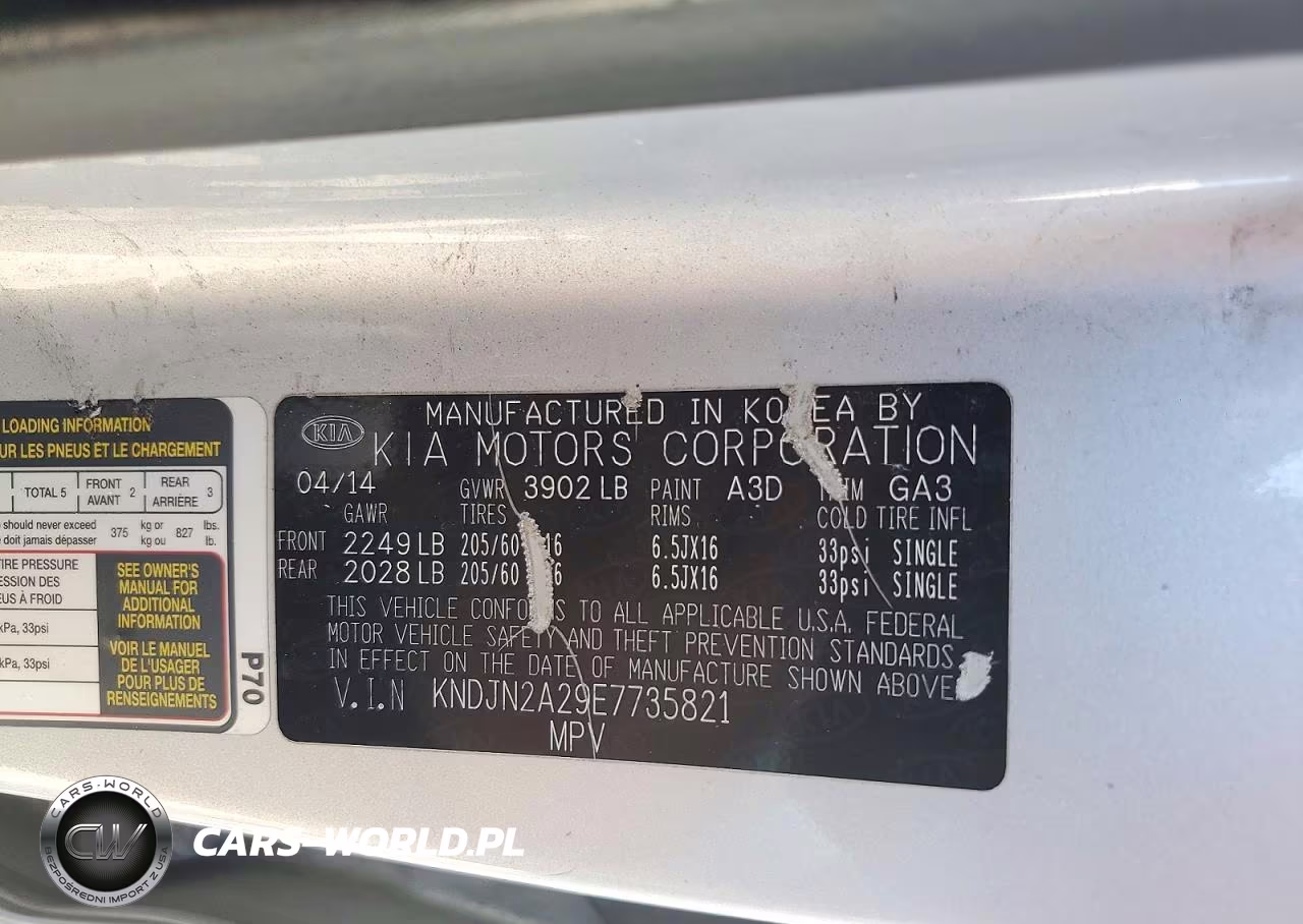 2014 Kia Soul Base VIN:KNDJN2A29E7735821 - 12