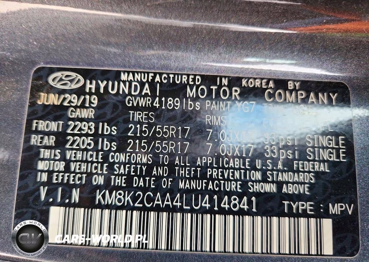2020 Hyundai Kona Sel VIN:KM8K2CAA4LU414841 - 14