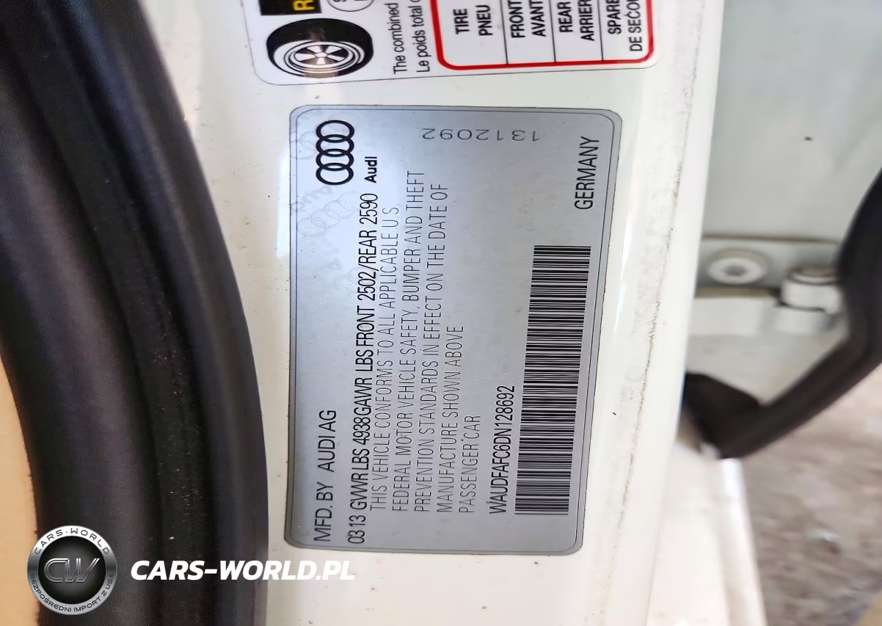 2013 Audi A6 Premium Plus VIN:WAUDFAFC6DN128692 - 13