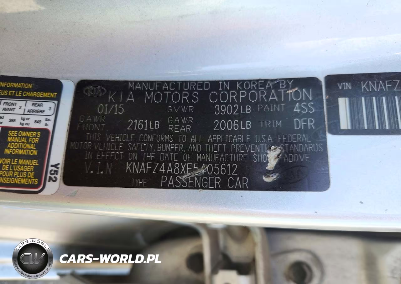 2015 Kia Forte Ex VIN:KNAFZ4A8XF5405612 - 12