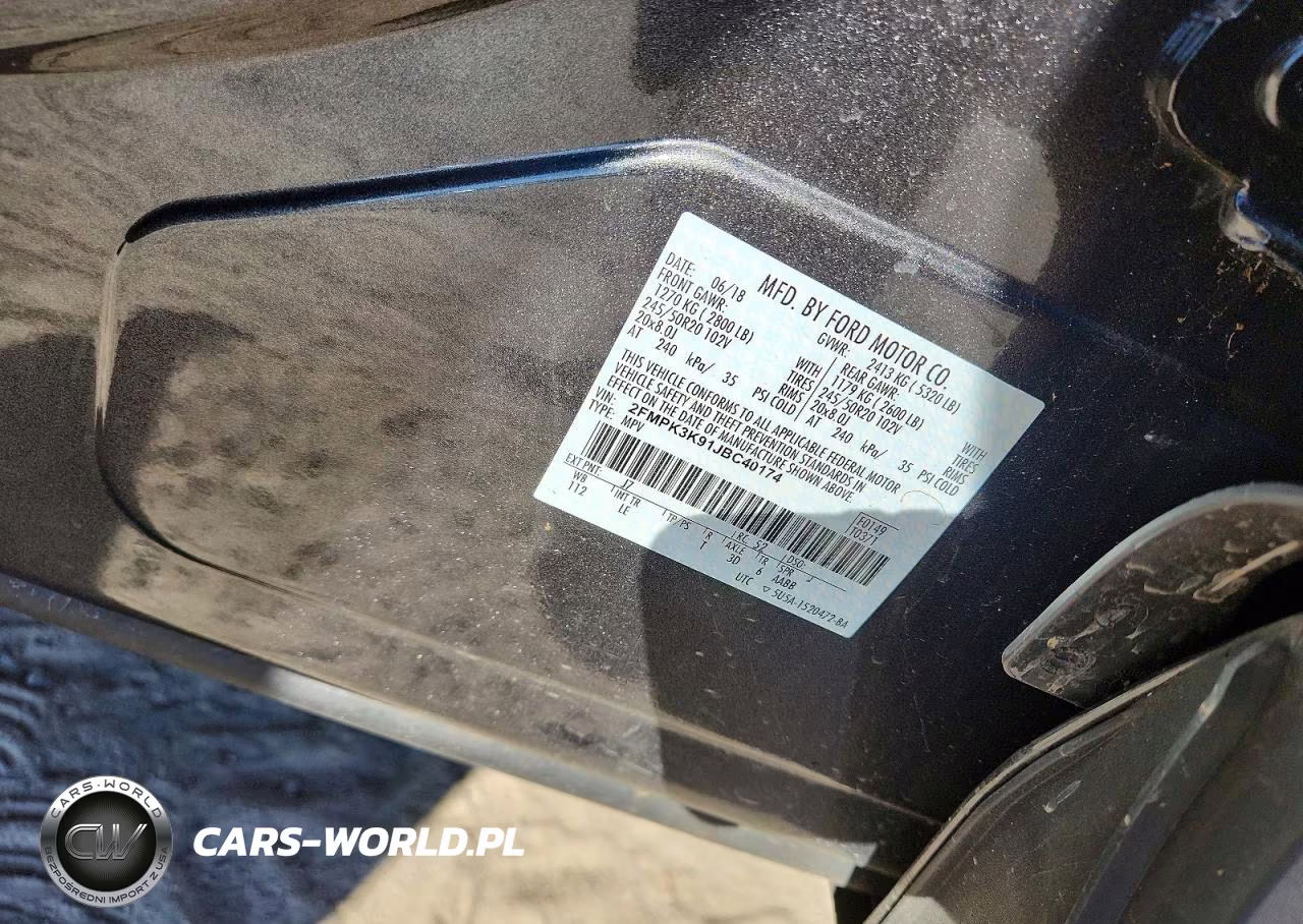 2018 Ford Edge Titanium VIN:2FMPK3K91JBC40174 - 13