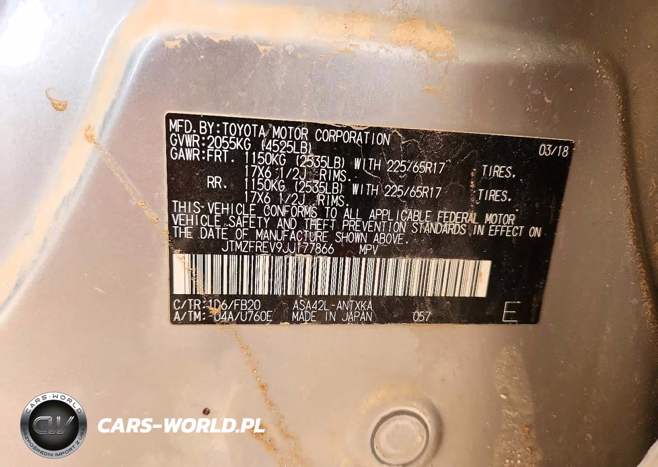 2018 Toyota Rav4 Le VIN:JTMZFREV9JJ177866 - 13