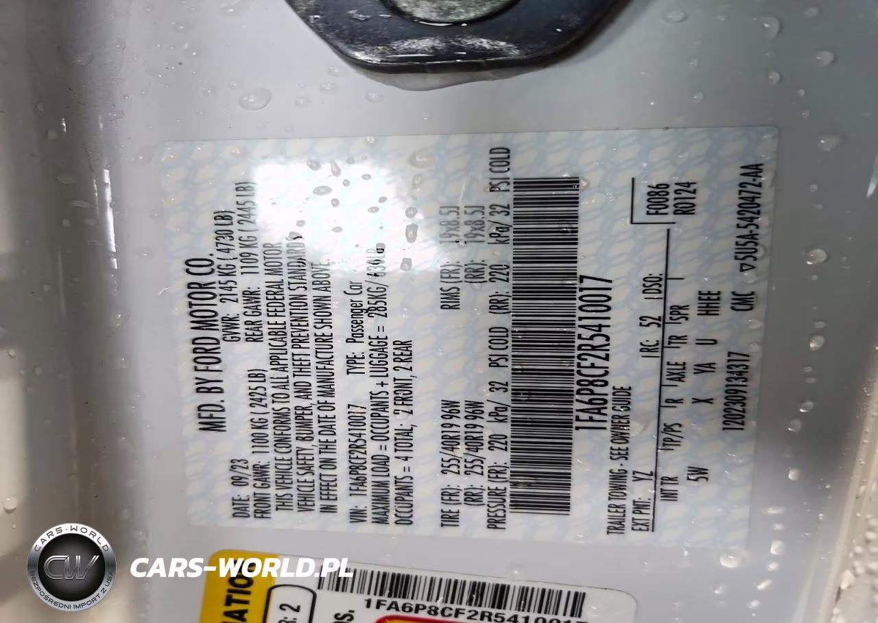 2024 Ford Mustang Gt VIN:1FA6P8CF2R5410017 - 12