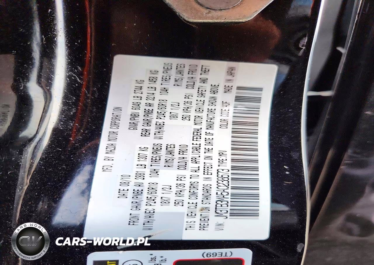 2010 Mazda Cx-9 VIN:JM3TB3MA5A0238673 - 13