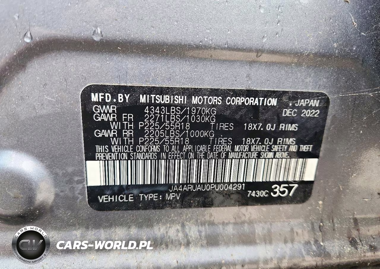 2023 Mitsubishi Outlander Sport S-Se VIN:JA4ARUAU0PU004291 - 13