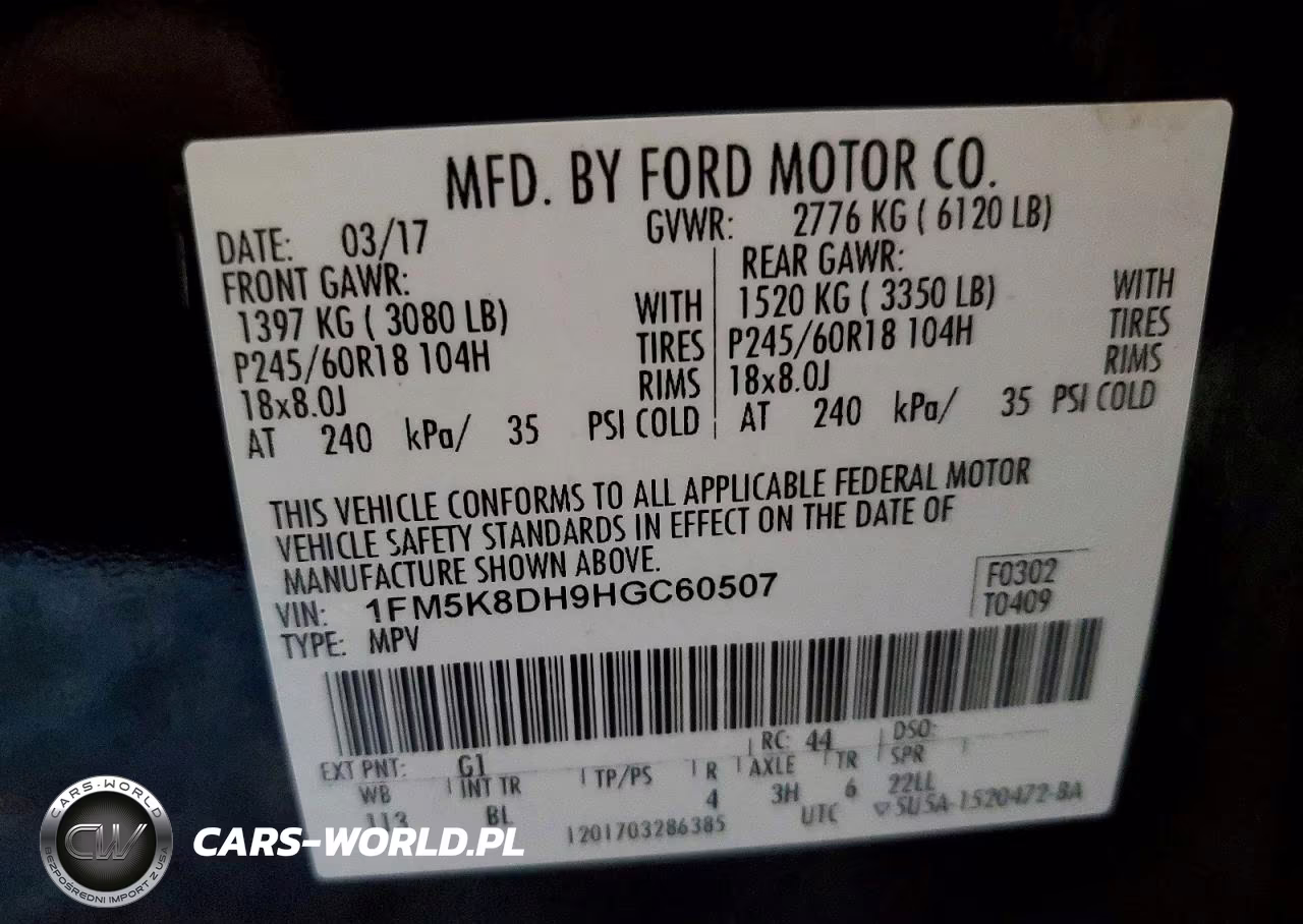 2017 Ford Explorer Xlt VIN:1FM5K8DH9HGC60507 - 14