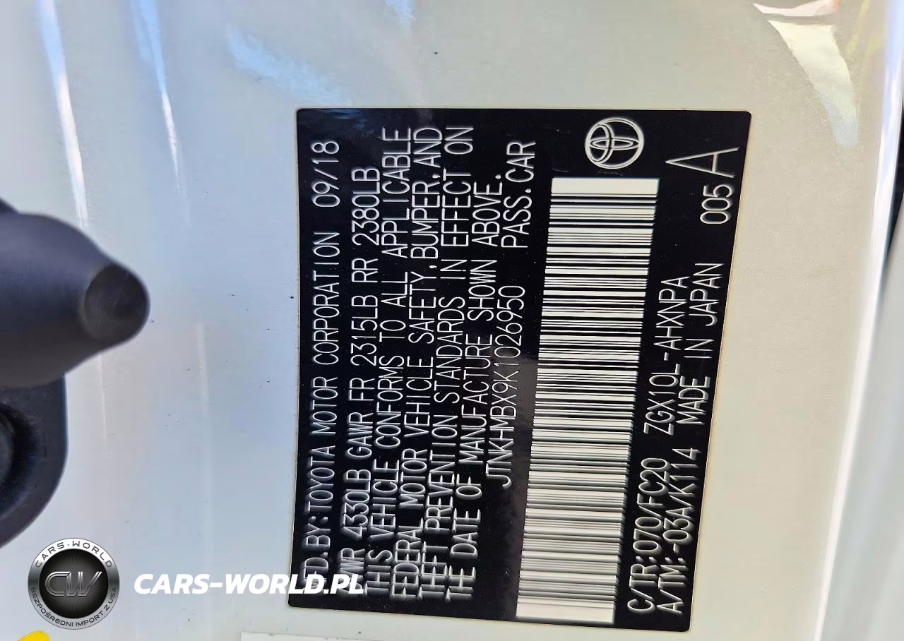 2019 Toyota C-Hr Le VIN:JTNKHMBX9K1026950 - 13