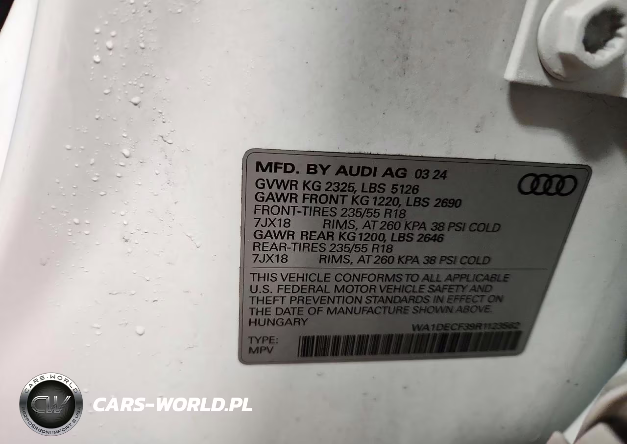 2024 Audi Q3 Premium S Line 45 VIN:WA1DECF39R1123562 - 13