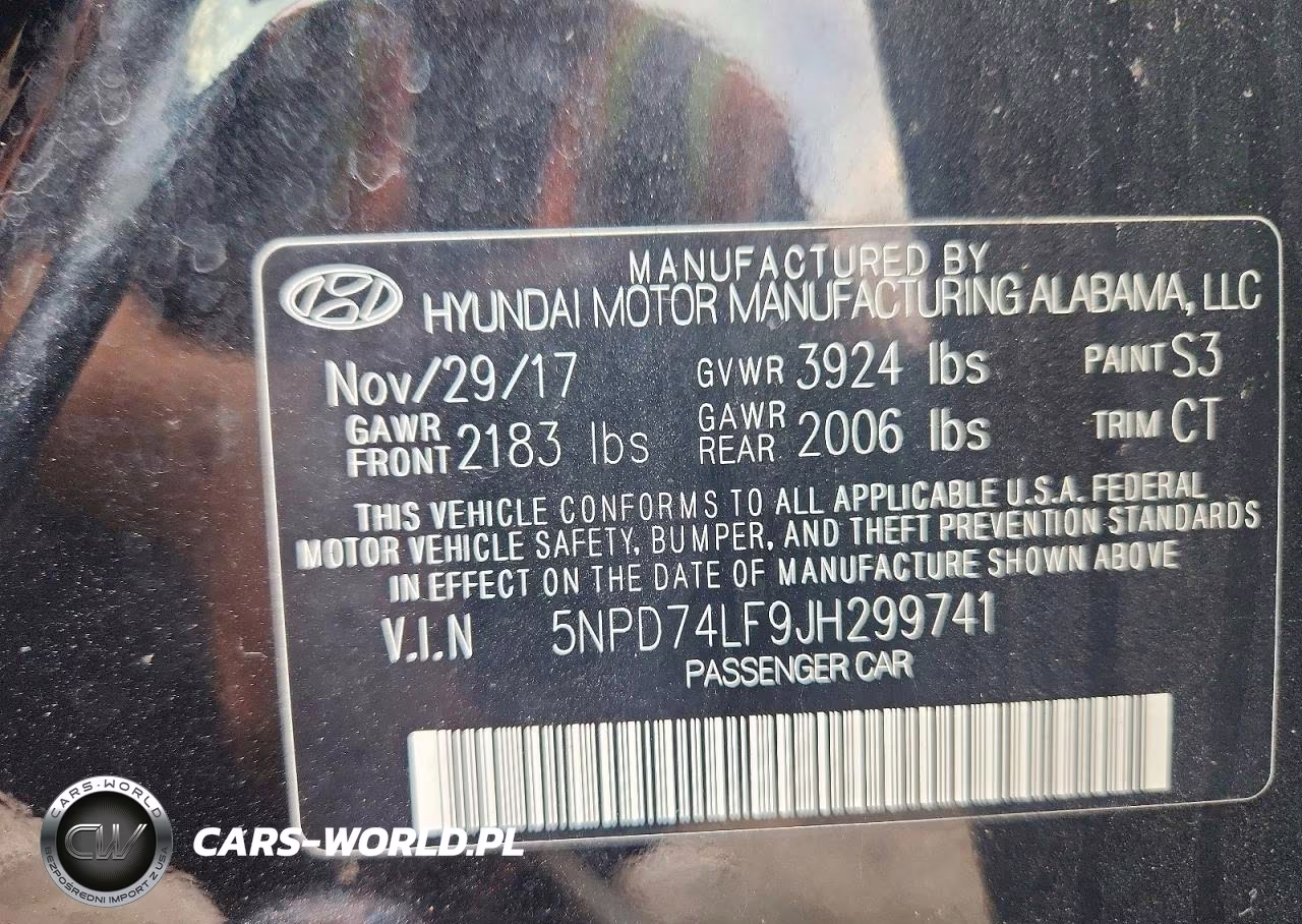 2018 Hyundai Elantra Se VIN:5NPD74LF9JH299741 - 12