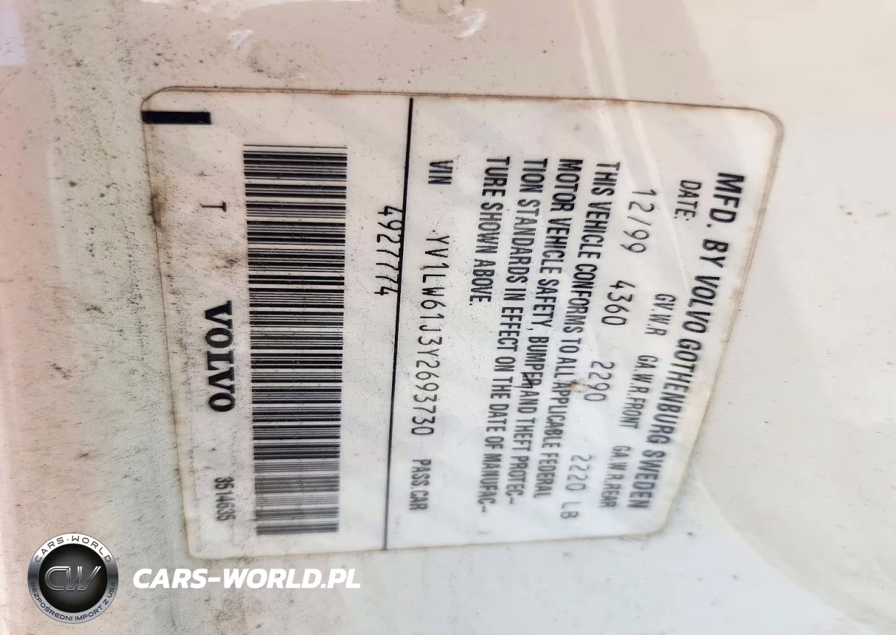 2000 Volvo V70 Base VIN:YV1LW61J3Y2693730 - 12