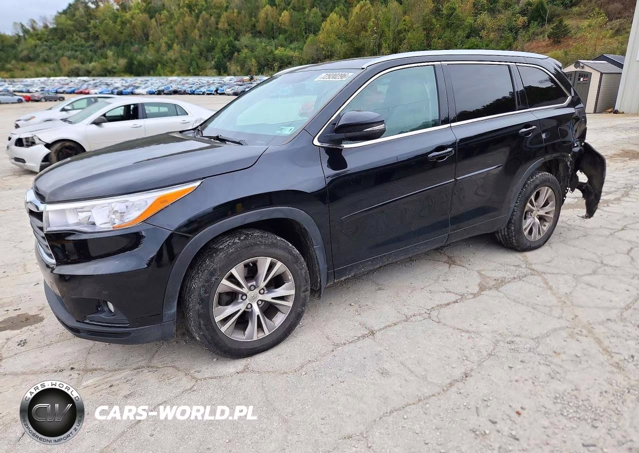 2015 Toyota Highlander Xle VIN:5TDJKRFH7FS214280 - 1