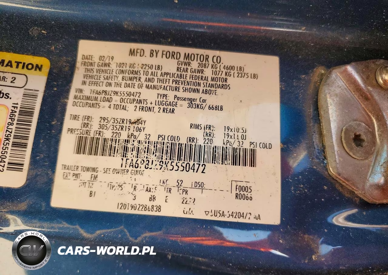 2019 Ford Mustang Shelby Gt350 VIN:1FA6P8JZ9K5550472 - 12