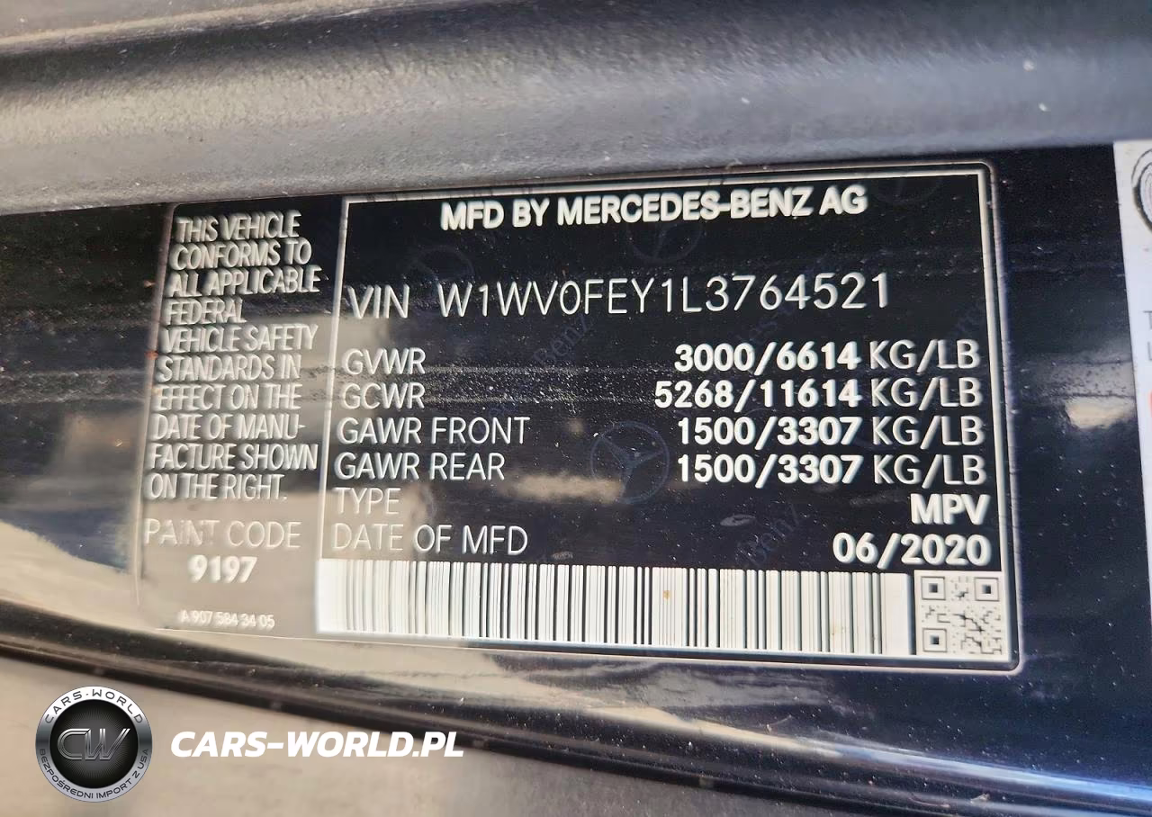 2020 Mercedes-Benz Metris VIN:W1WV0FEY1L3764521 - 13