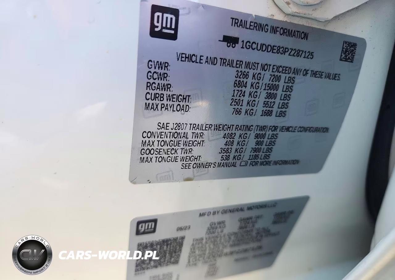 2023 Chevrolet Silverado K1500 Lt VIN:1GCUDDE83PZ287125 - 13