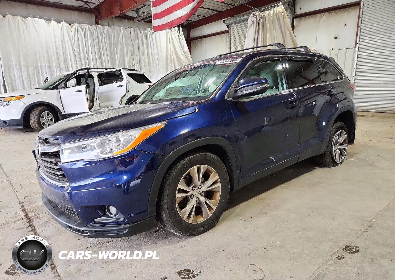 2015 Toyota Highlander Xle VIN:5TDJKRFH6FS162351 - 1