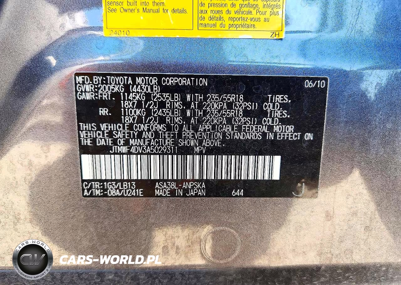 2010 Toyota Rav4 Sport VIN:JTMWF4DV3A5029311 - 13