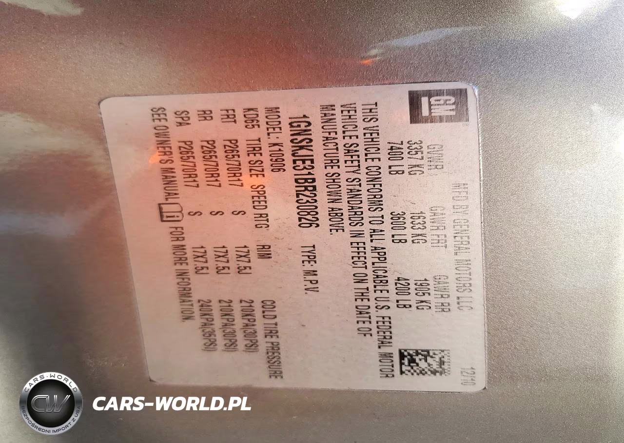 2012 Chevrolet Suburban K1500 Lt VIN:1GNSKJE79CR147889 - 13