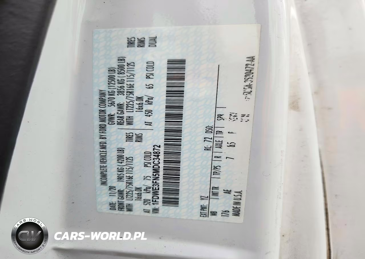 2021 Ford E350 Box Truck VIN:1FDWE3FN5MDC34872 - 13