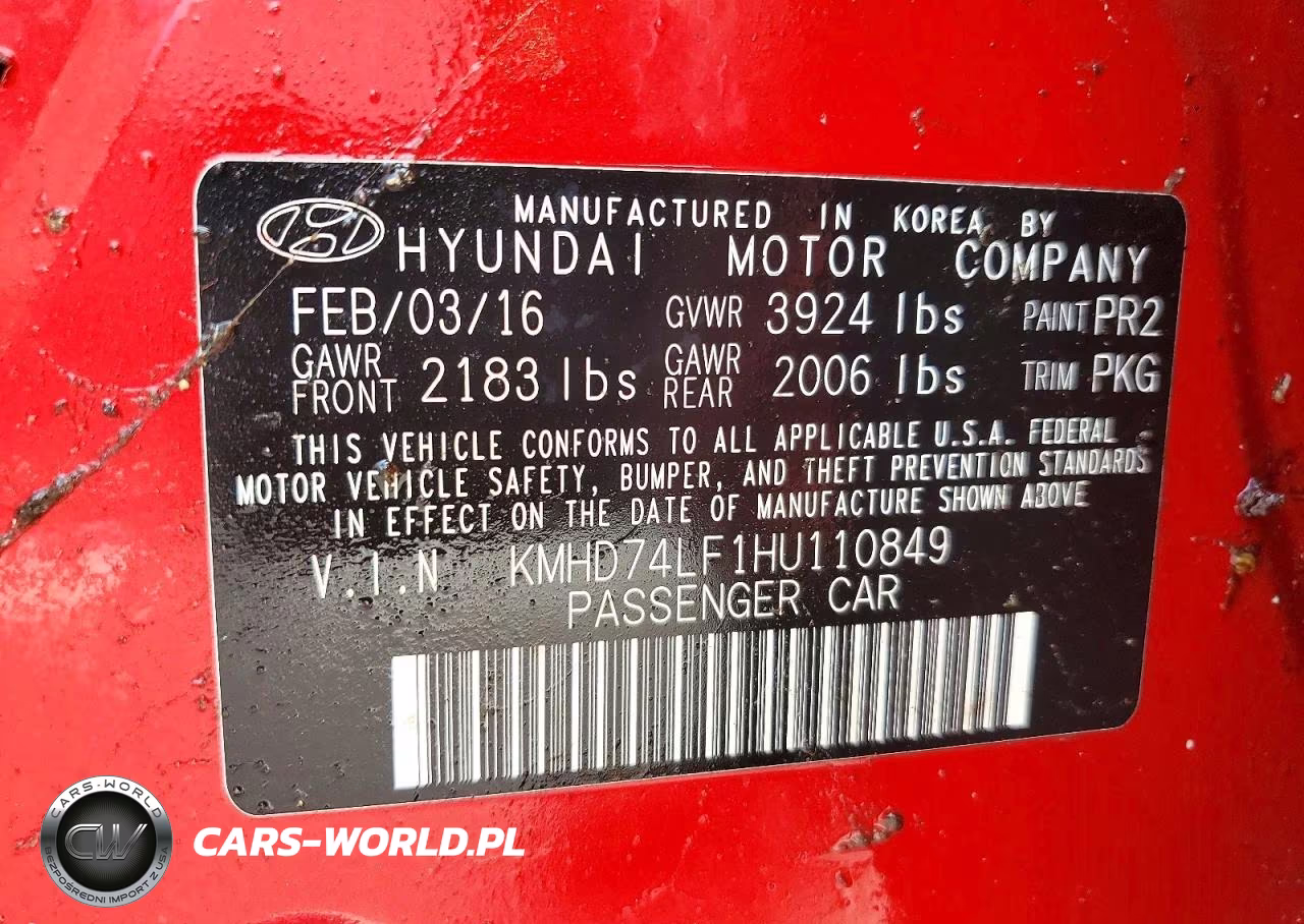 2017 Hyundai Elantra Se VIN:KMHD74LF1HU110849 - 12