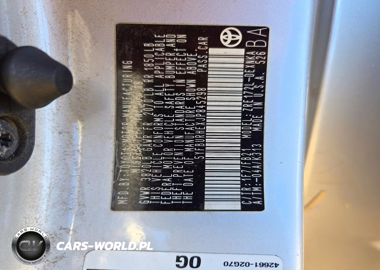 2018 Toyota Corolla Le VIN:5YFBURHEXJP845298 - 12