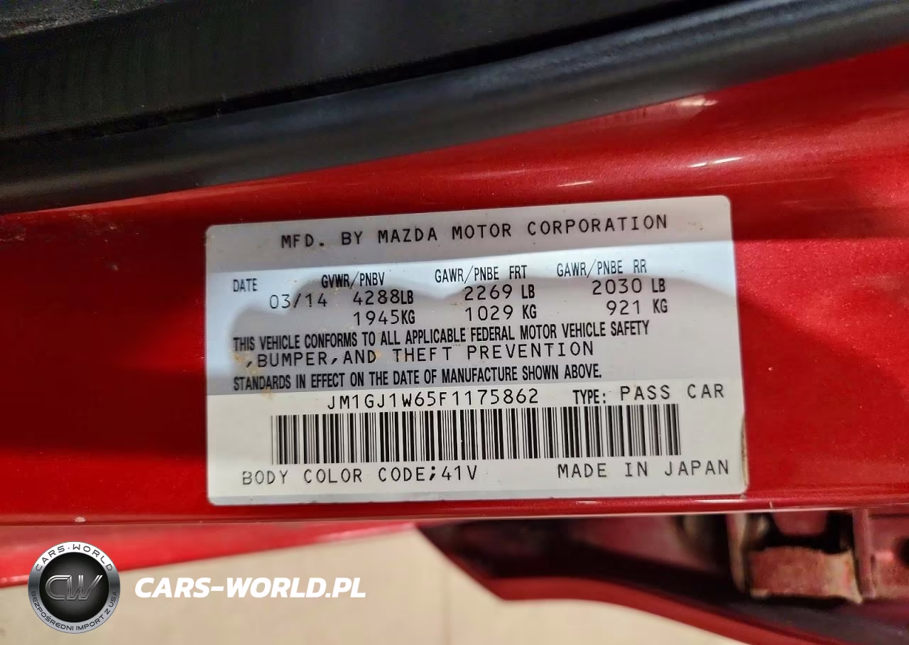 2015 Mazda 6 Grand Touring VIN:JM1GJ1W65F1175862 - 12