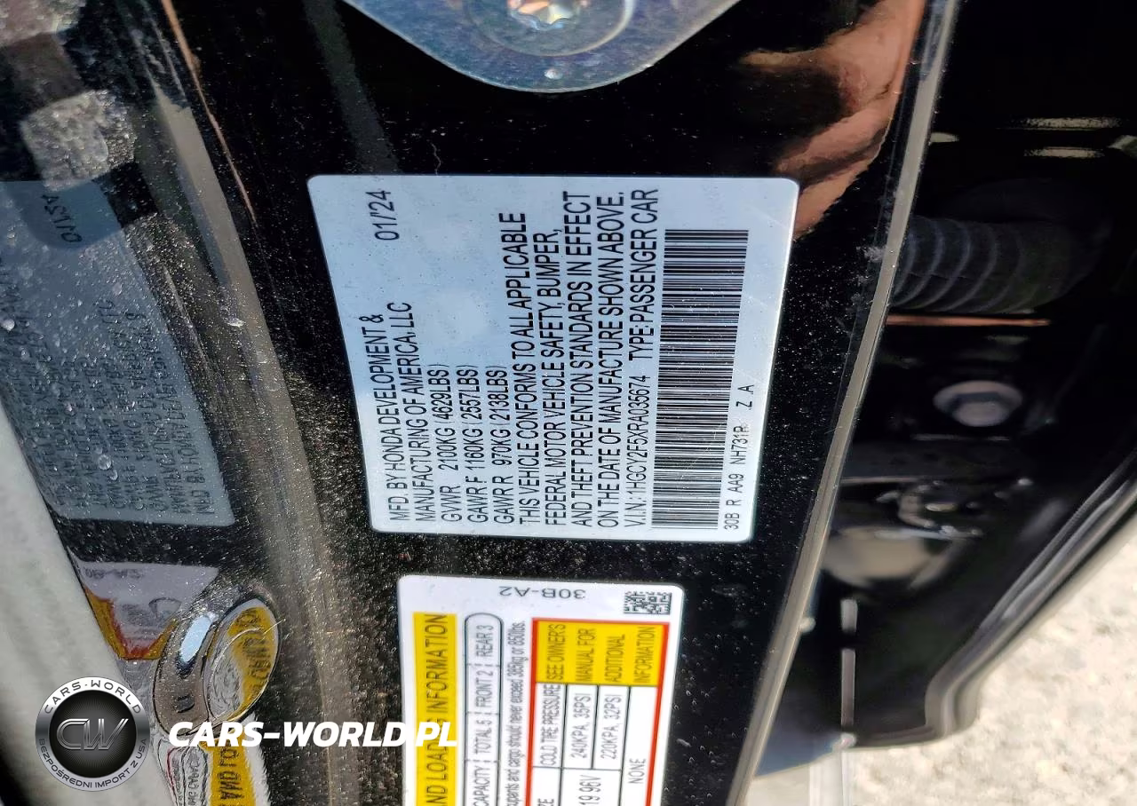 2024 Honda Accord Hybrid Sport VIN:1HGCY2F5XRA035674 - 13