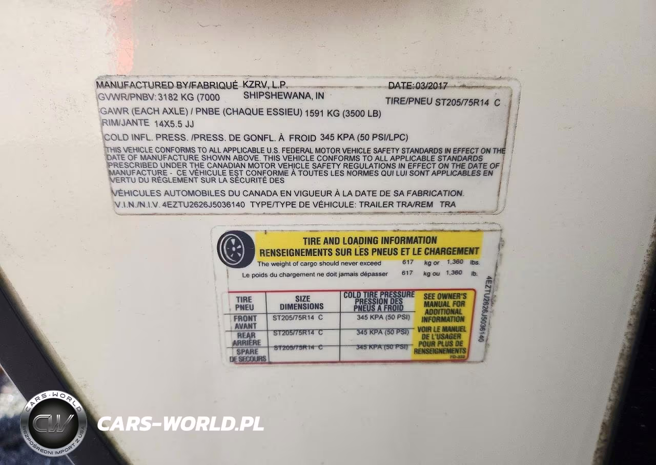 2018 Kz Ultralite Recreational Vehicle (Rv) VIN:4EZTU2626J5036140 - 10