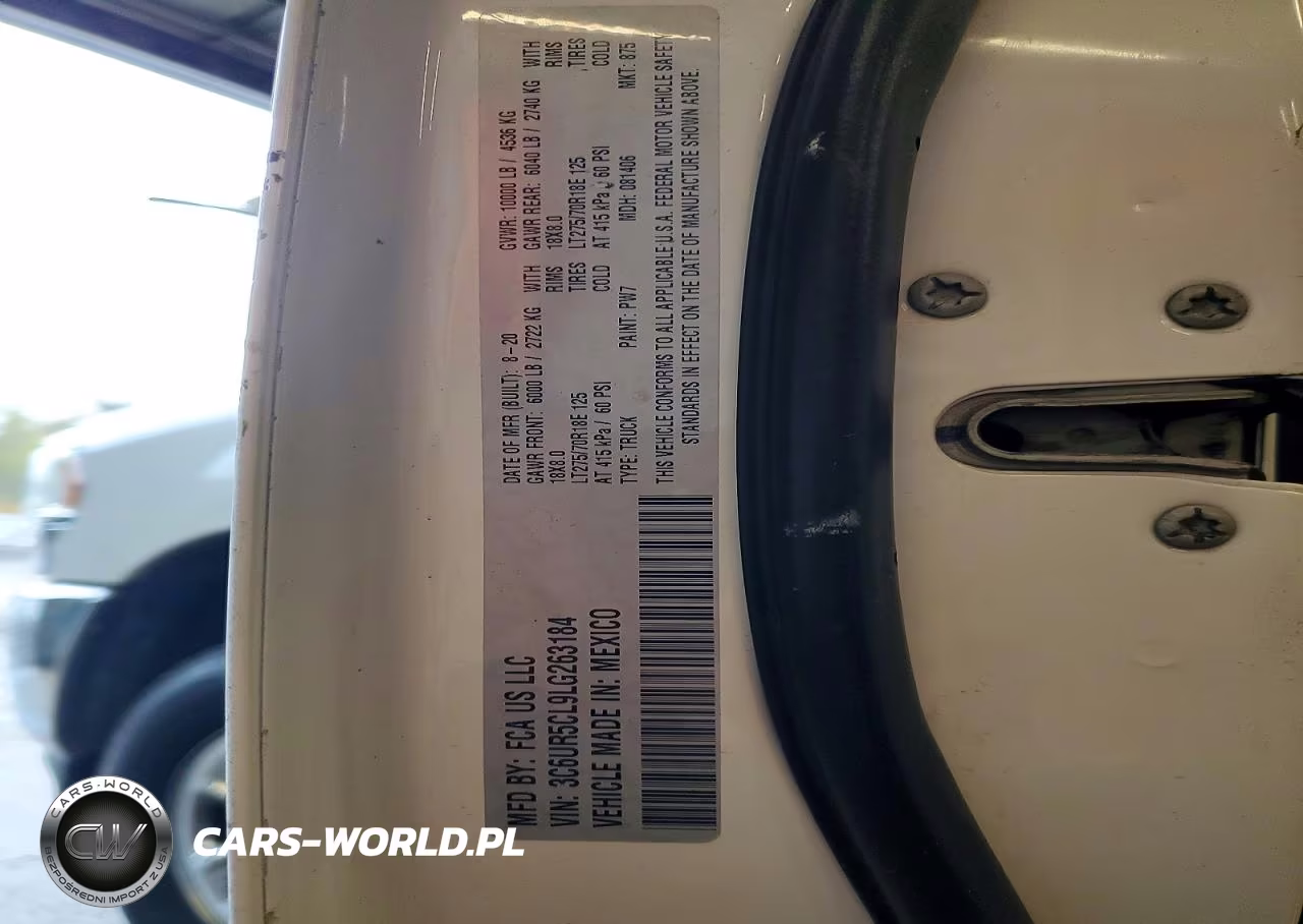 2020 Ram 2500 Tradesman VIN:3C6UR5CL9LG263184 - 12
