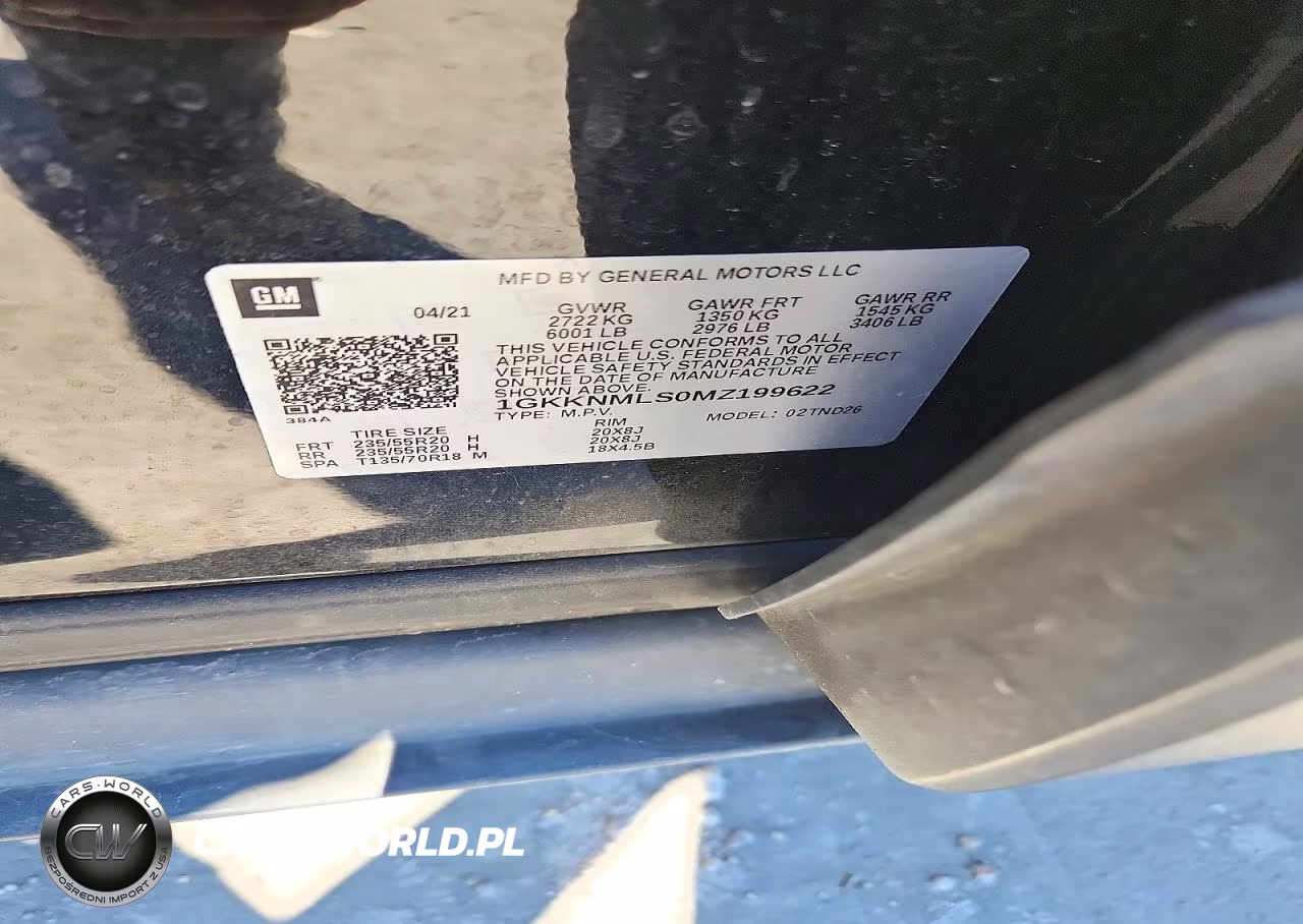2021 GMC Acadia Slt VIN:1GKKNMLS0MZ199622 - 13