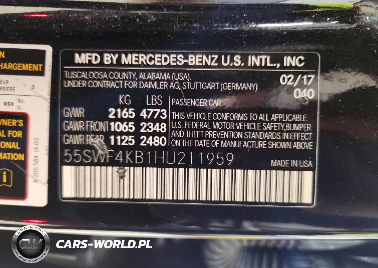 2017 Mercedes-Benz C 300 4Matic VIN:55SWF4KB1HU211959 - 12
