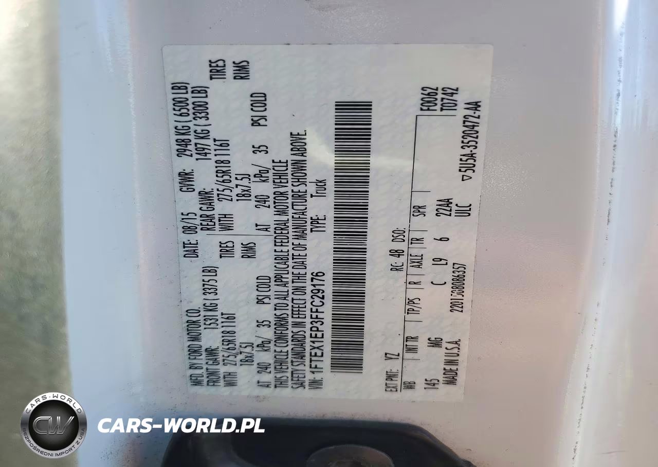2015 Ford F150 Super Cab VIN:1FTEX1EP3FFC29176 - 12