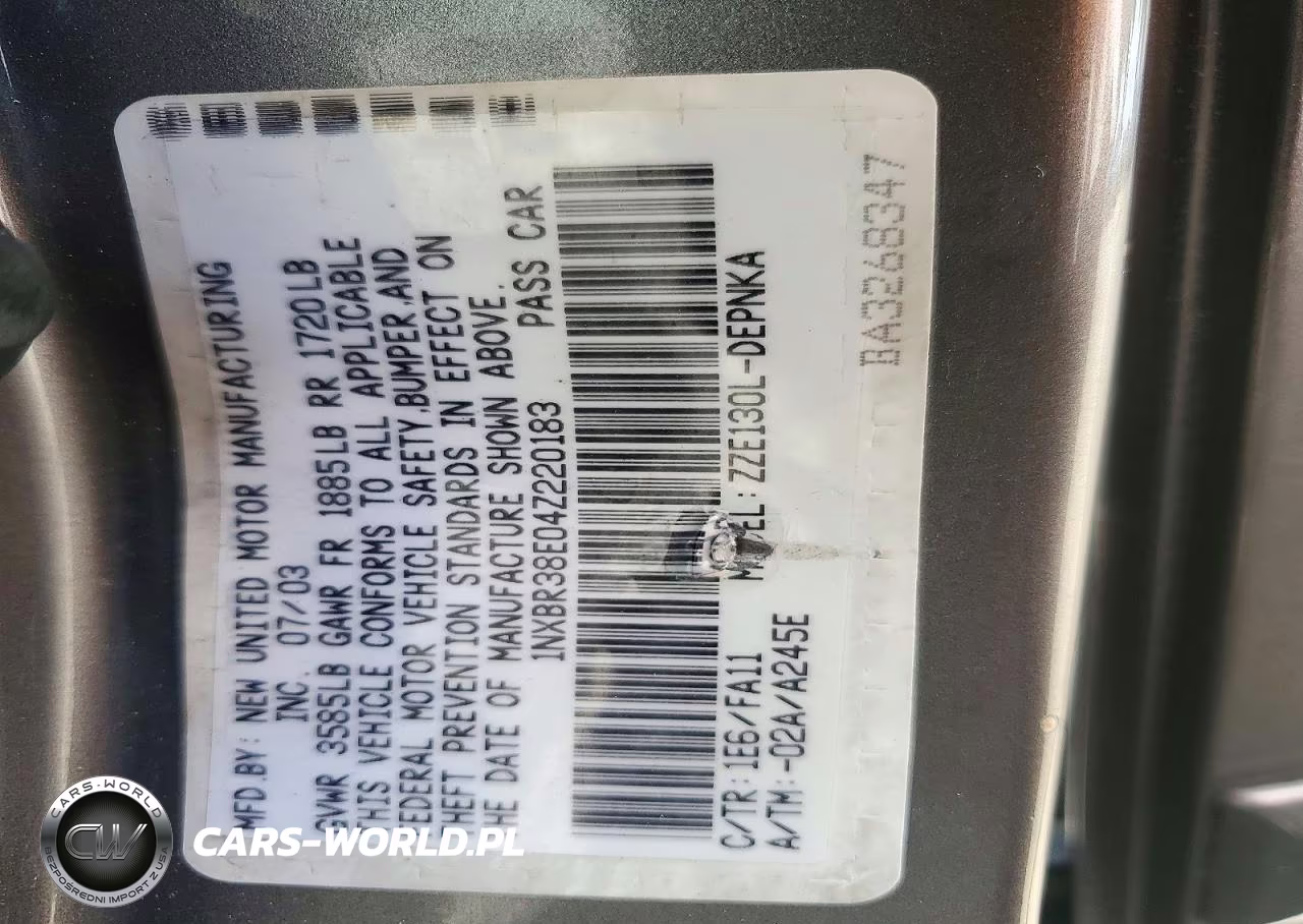 2004 Toyota Corolla Le VIN:1NXBR38E04Z220183 - 13