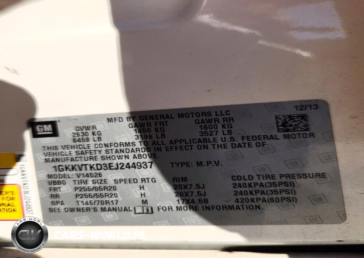 2014 GMC Acadia Denali VIN:1GKKVTKD3EJ244937 - 13