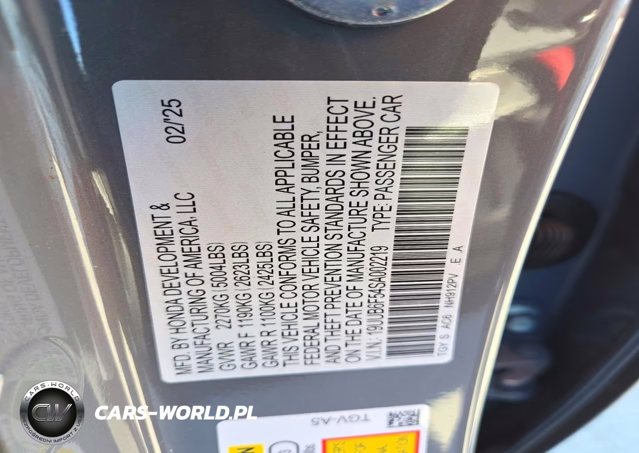 2025 Acura Tlx A-Spec VIN:19UUB6F54SA002219 - 12