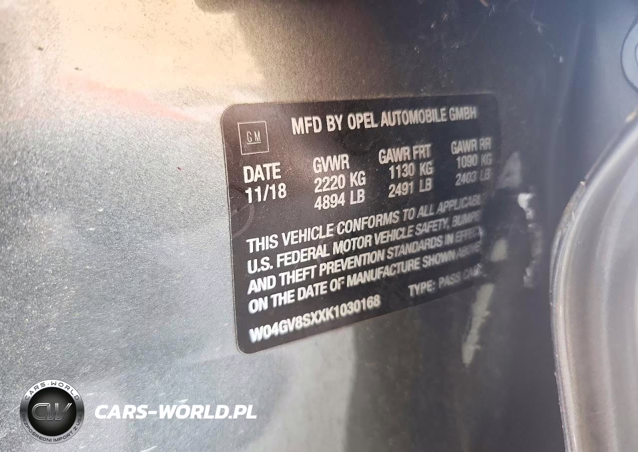 2019 Buick Regal Tourx Essence VIN:W04GV8SXXK1030168 - 12
